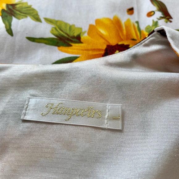 Hanpceirs Cap Sleeve 1950s Sunflower Dress - Picture 10 of 11